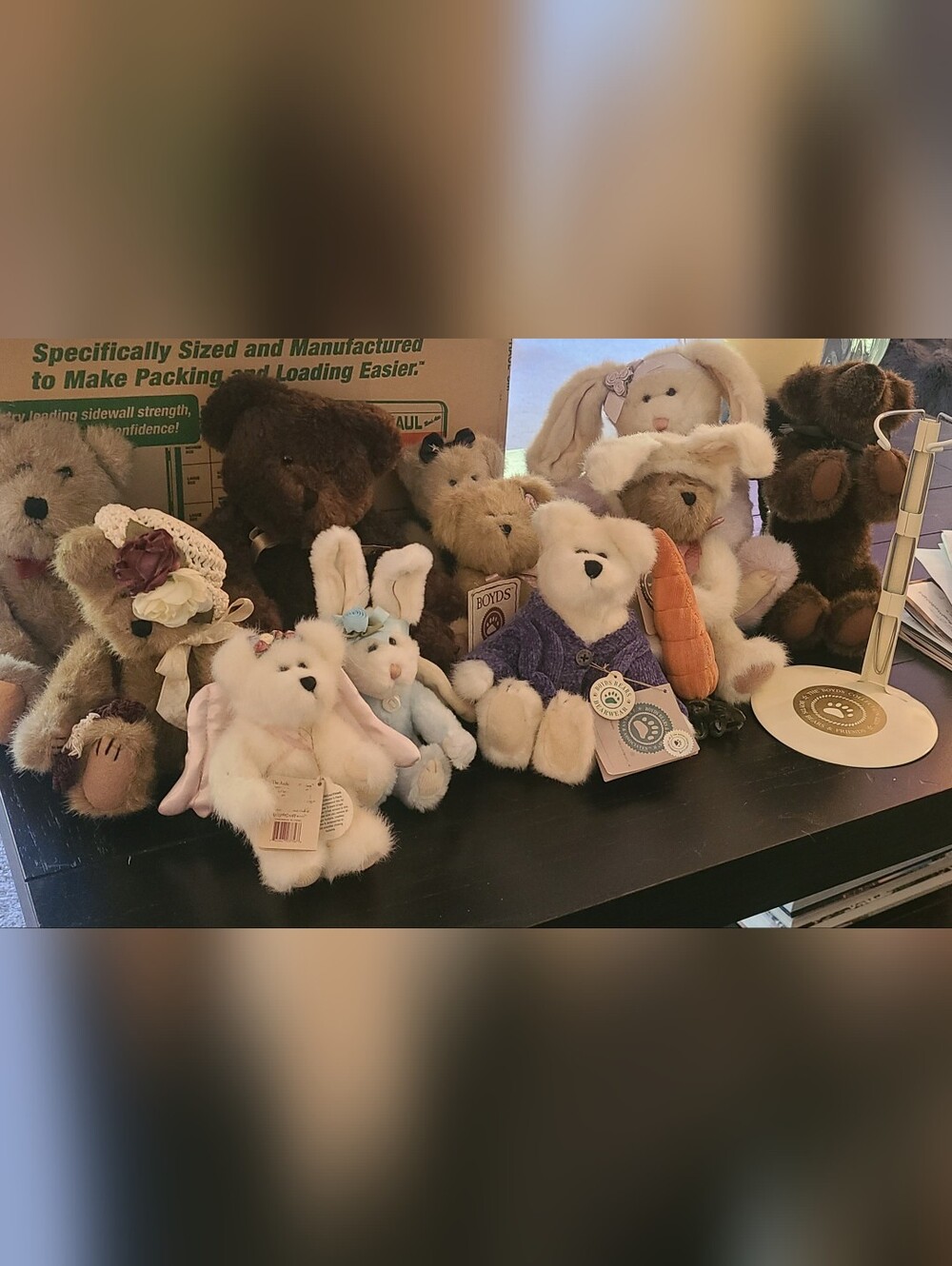 Assorted Boyds Bears Collection - Cream, White, Brown